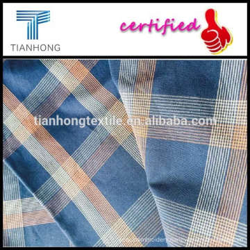 100%cotton yarn dyed fabric / Blue brown plaid shirt fabric/The latest design fabrics